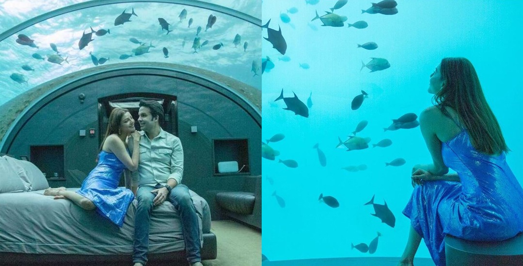 Kajal Aggarwal underwater honeymoon