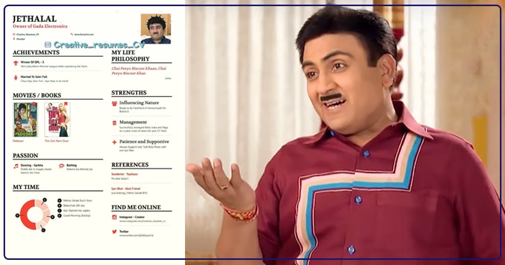 dilip joshi jethalal cv